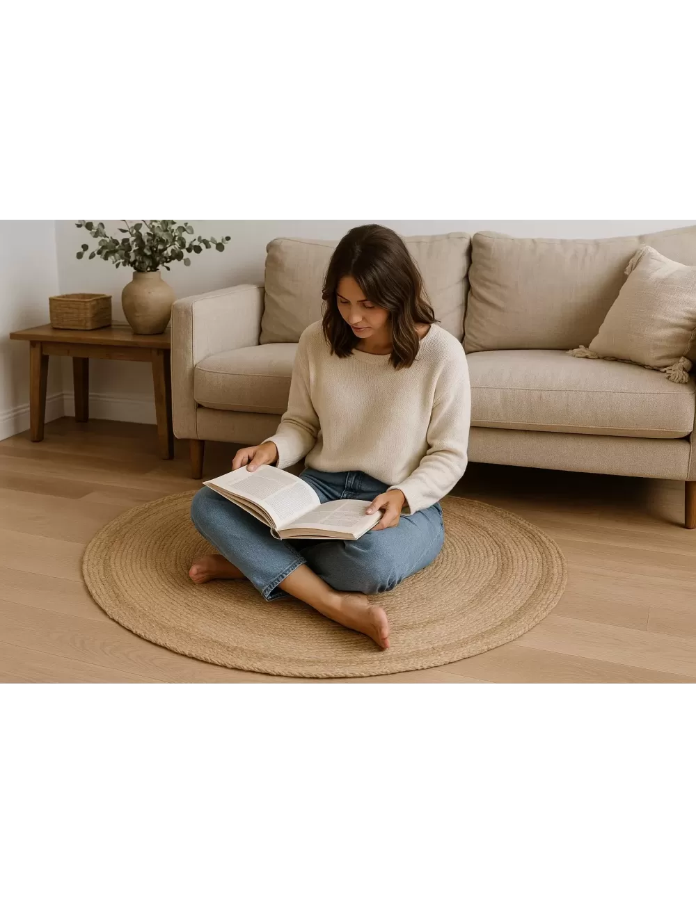 VR-06 : Jute Rug : 100 CM