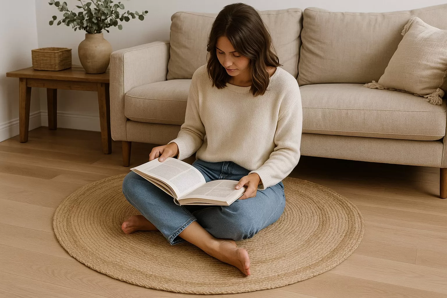 VR-06 : Jute Rug : 100 CM