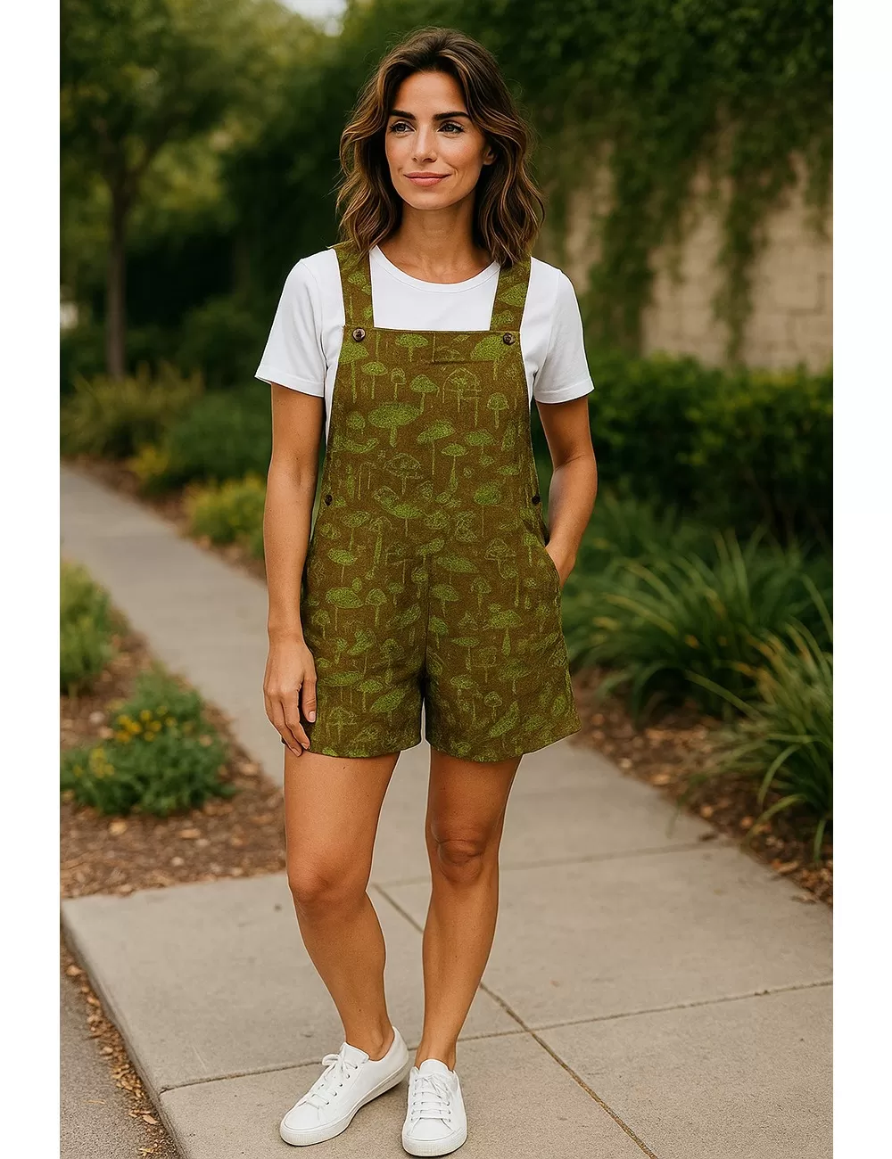 SF-60: Gheri Tie Dye Knee Length Dungarees