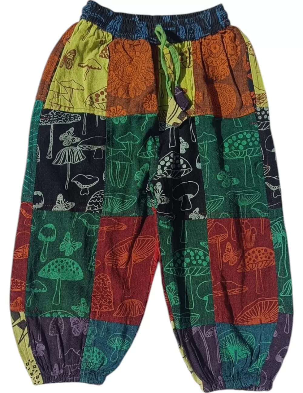 SF-80 : Kids Patchwork Pants with Ankle Cuffs