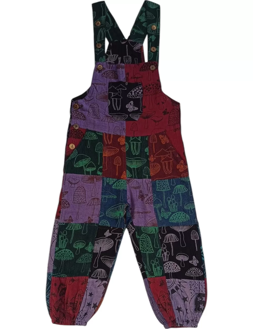 SF-81 : Kids Patchwork Overalls