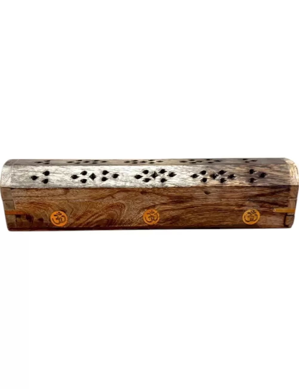 TBD: Wooden Incense Burner - Om Print