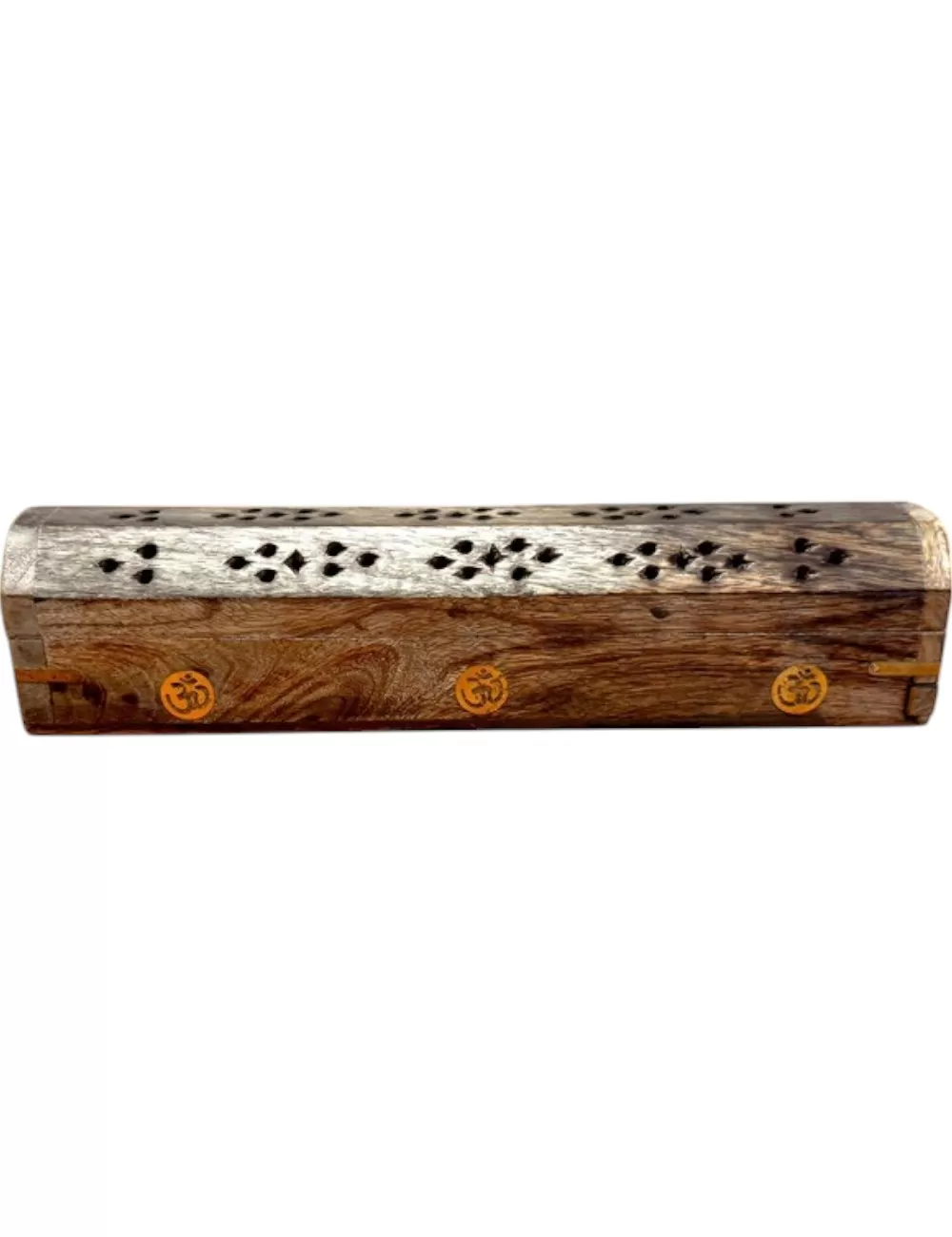 TBD: Wooden Incense Burner - Om Print