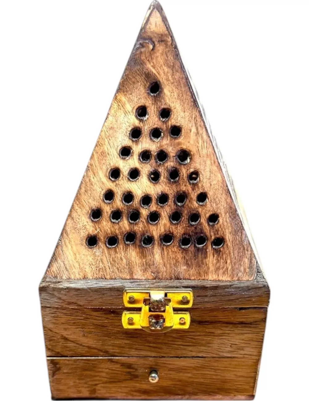 SDH-1: Wooden Incense Burner - Pyramid