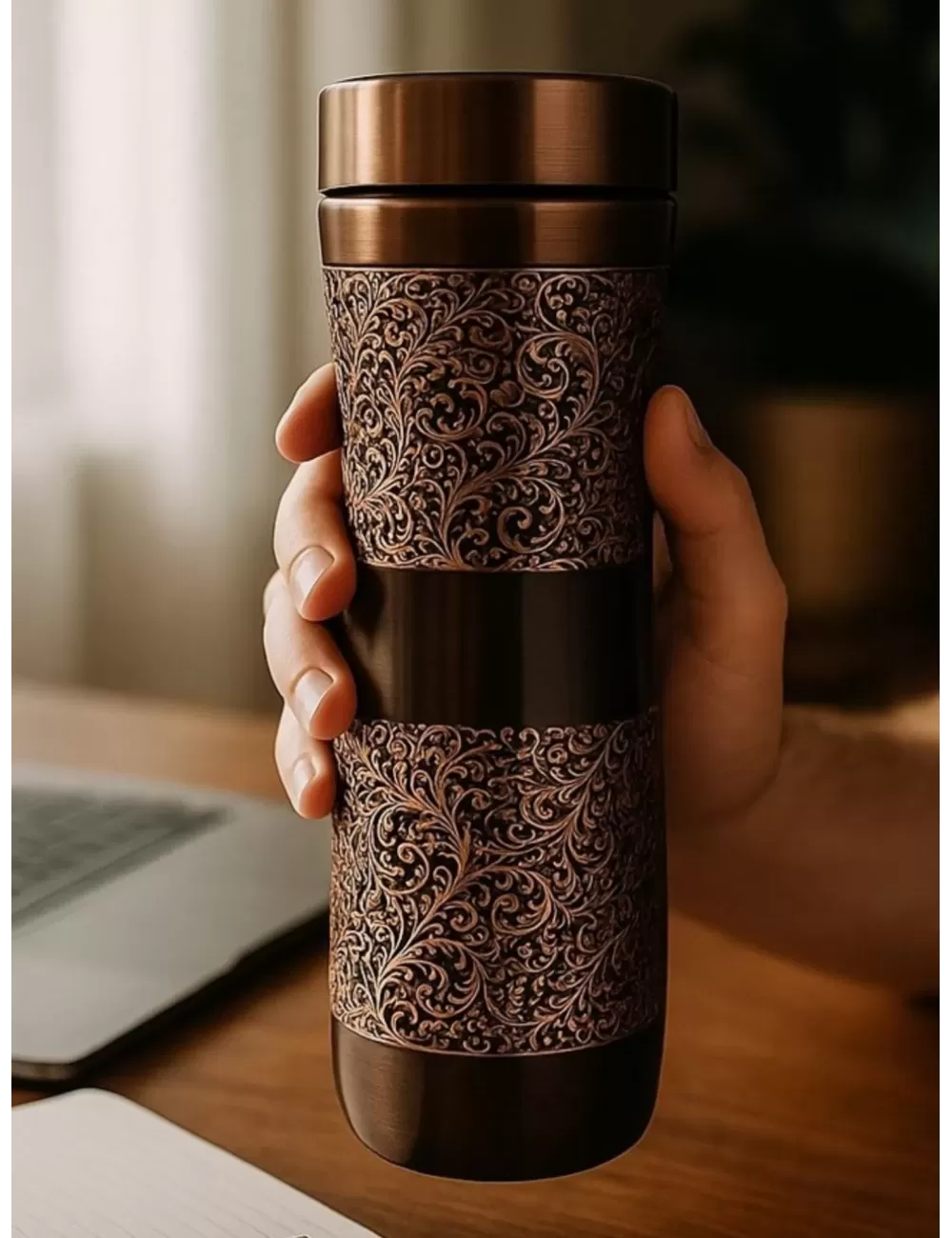 Pure Copper | Tagott Eching Copper Bottle