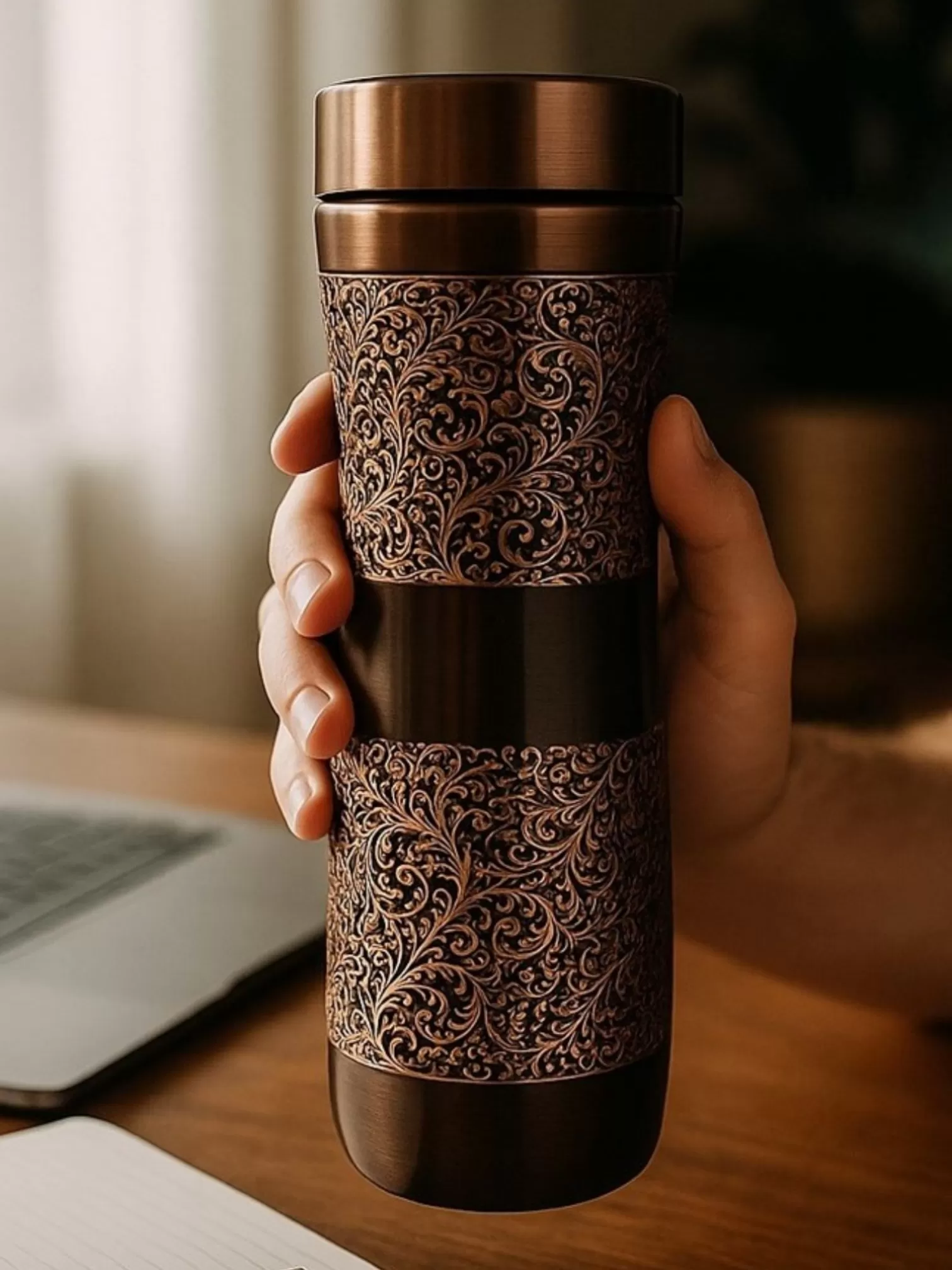 Pure Copper | Tagott Eching Copper Bottle