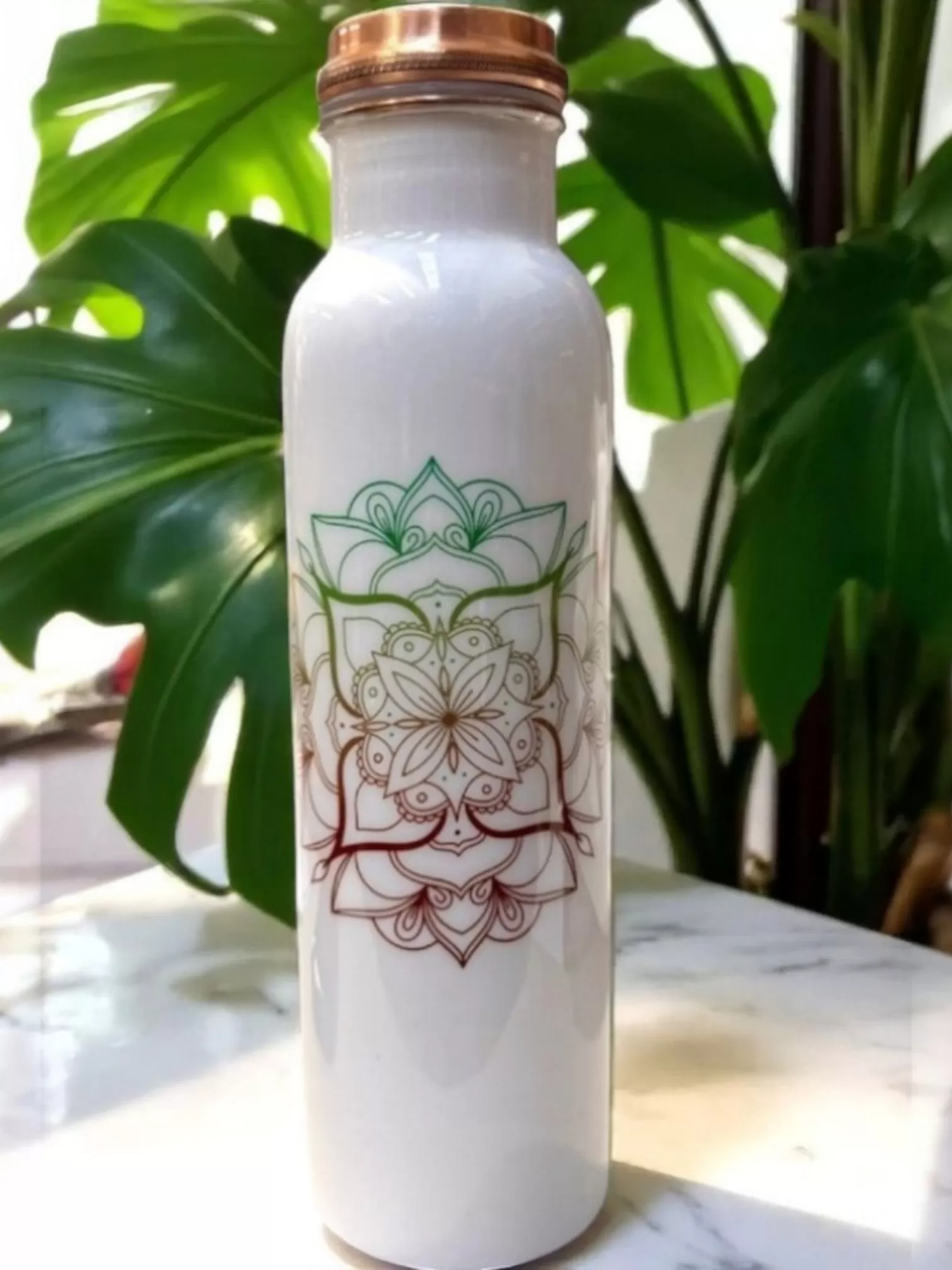 Pure Copper | Printed Copper Bottle | With Printed Lid