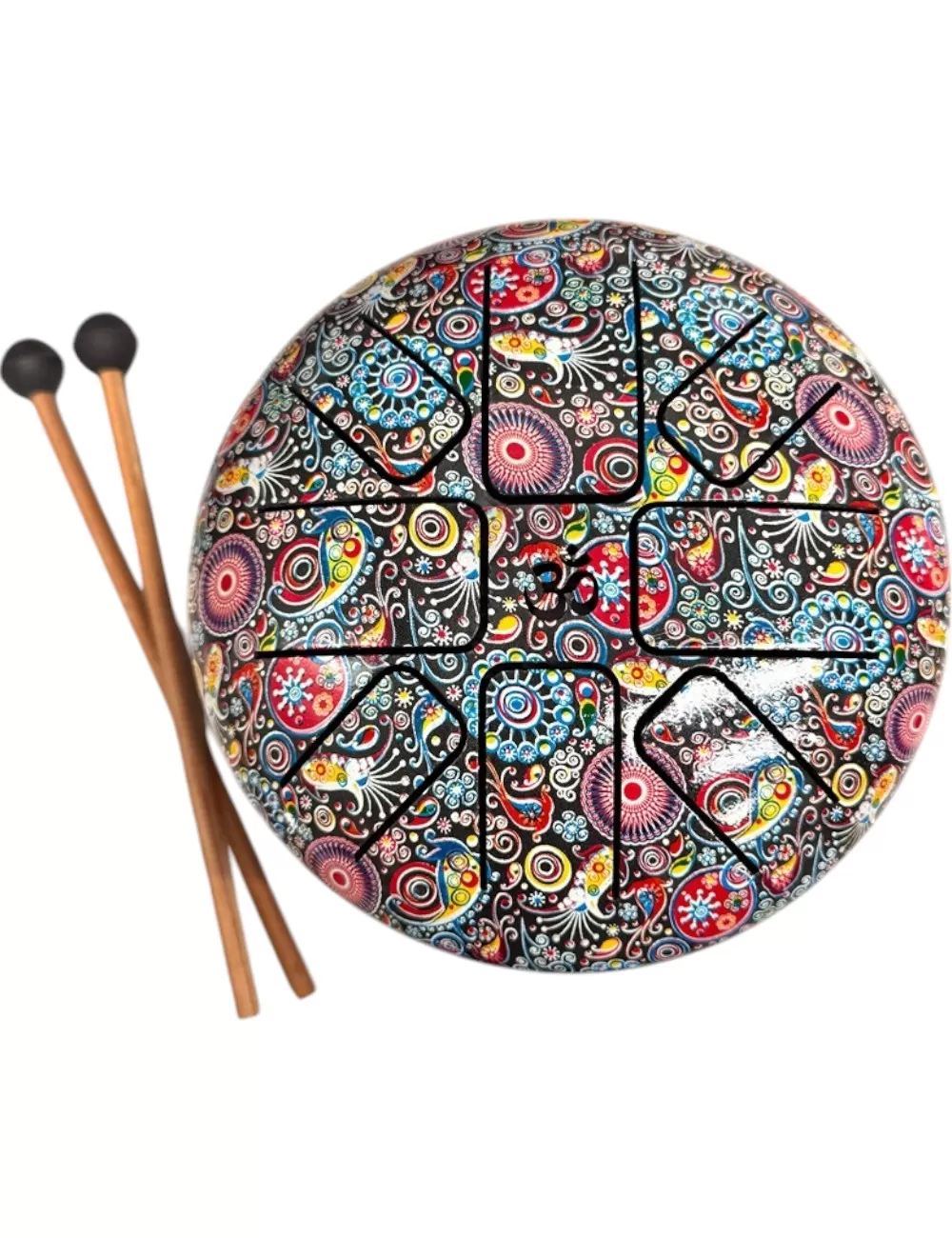 Flower Print HAPI Drum - Small - 6.5 inches