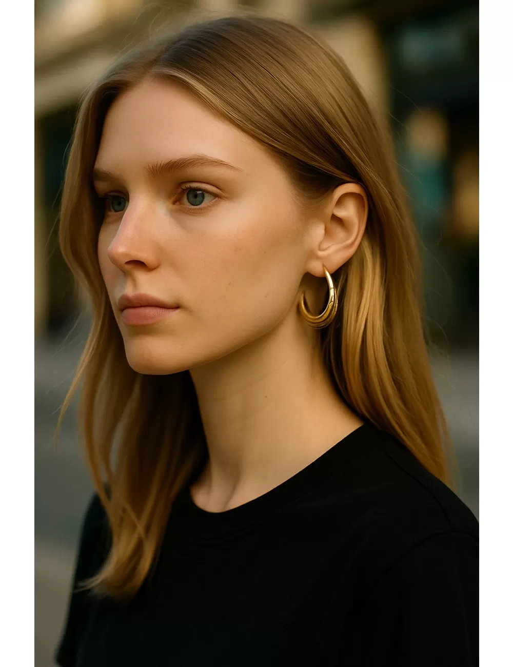 KEJ-36 : Semi Loop Earrings
