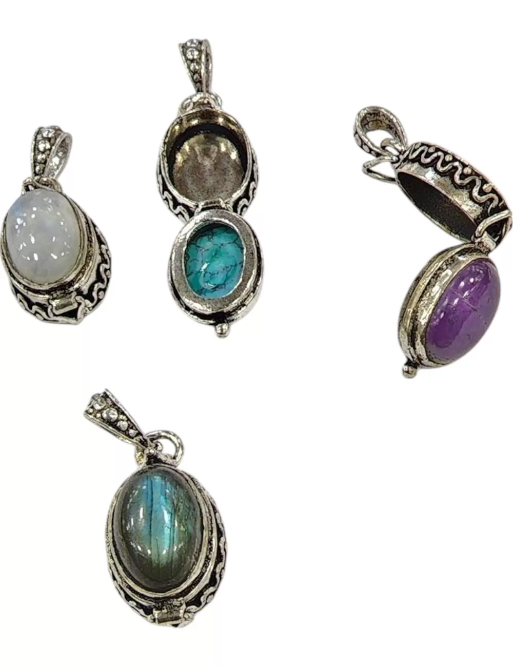 KPJ-01 : Poison Pendant : Assorted Stones